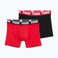 Мъжки боксерки PUMA Everyday Basic 2 чифта red/black