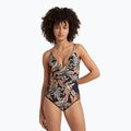Дамски бански от една част O'Neill Sunset black tropical flower 3
