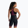 Rogelli Impress II Bib Short дамски къси панталони за колоездене burgundy/coral/black 2