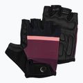 Дамски ръкавици за колоездене Rogelli Impress II burgundy/coral/black