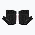 Дамски ръкавици за колоездене Rogelli Impress II burgundy/coral/black 3