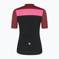 Дамска тениска за колоездене Rogelli Core Block W black/bordeaux/pink 8
