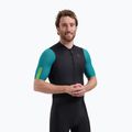 Мъжка тениска за колоездене Rogelli Fast black/teal/green