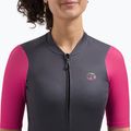 Дамска тениска за колоездене Rogelli Fast ebony/pink/coral 3