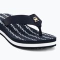 Дамски джапанки Tommy Hilfiger Im Th Chainprint Midwedge Sandal space blue 7