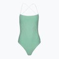 Дамски бански костюм Tommy Hilfiger Straight One Piece seersucker лъчисто зелено/бяло