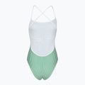Дамски бански костюм Tommy Hilfiger Straight One Piece seersucker лъчисто зелено/бяло 2