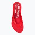 Дамски джапанки Tommy Hilfiger Global Stripes Flat Beach Sandal fierce red 5