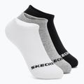 Детски чорапи SKECHERS Non Terry No Show 3 чифта white/grey