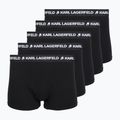 Мъжки боксерки KARL LAGERFELD Logo Trunk 5 чифта black