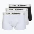 Мъжки боксерки KARL LAGERFELD Elastic Trunk 3 чифта black/white/grey