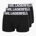Мъжки боксерки KARL LAGERFELD Bold Elastic Trunk 3 чифта black