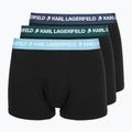 Мъжки боксерки KARL LAGERFELD Logo Trunk Colorband 3 чифта dark sea/indigo/blue