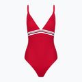 Tommy Hilfiger дамски едноцветен бански костюм Triangle One Piece Rp Ext primary red