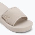 Calvin Klein дамски джапанки YW0YW01725 Beach Wedge Slide Canvas eggshell 7