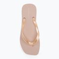 Calvin Klein дамски джапанки YW0YW01720 Thong+ Tpu Metallic whisper pink/bright white 5