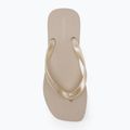 Calvin Klein дамски джапанки YW0YW01720 Thong+ Tpu Metallic eggshell/bright white 5