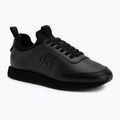 Мъжки обувки Calvin Klein YM0YM01362 Retro Runner Sock Laceup Leather тройно black