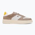Дамски обувки Tommy Hilfiger Sporty Cupsole Tumbled Leather coastal taupe/ecru/yellow 2