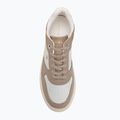 Дамски обувки Tommy Hilfiger Sporty Cupsole Tumbled Leather coastal taupe/ecru/yellow 5