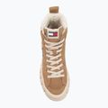 Дамски обувки Tommy Jeans Vulc Flatform Suede Wl bronze twist 5