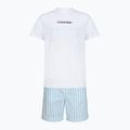Мъжка пижама Calvin Klein LV00NM2903 classic white top/aurora stripe