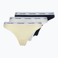Дамски бикини Calvin Klein LV00QD5209 Thong 3 чифта shoreline/snow heather/pear sorbe