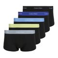 Мъжки боксерки Calvin Klein LV00NB4390 Low Rise Trunk 5 чифта black wb/blue descent wb/green bi/kahki