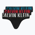 Мъжки слипове Calvin Klein 000NB3607A Hip Brief 3 чифта black w/oatmeal logo/black w/age