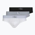 Мъжки слипове Calvin Klein LV00NB4471 Hip Brief 3 чифта black/misty grey/white
