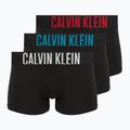Мъжки боксерки Calvin Klein 000NB3608A Trunk 3 чифта black w/oatmeal logo/black w/age