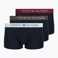 Мъжки боксерки Tommy Hilfiger Trunk WB 3 pairs dark ash/brzy blue/rouge