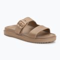 Дамски чехли Tommy Hilfiger Double Strap Sandal Pearl safari canvas pearlised
