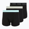 Мъжки боксерки Calvin Klein 0000U2662G Trunk 3 чифта black w plume wb/black w misty sag