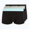 Мъжки боксерки Calvin Klein 0000U2664G Low Rise Trunk 3 pairs black in plume wb/ black in misty sag