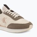 Дамски обувки Calvin Klein YW0YW02060 Retro Runner Sock Laceup Mix Mat turtledove/spanish villa/bordeaux 7