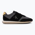 Мъжки обувки Calvin Klein HM0HM02212 Retro Runner Bans Leather Suede black/iron gate/amber gold 2