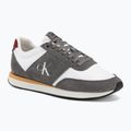 Мъжки обувки Calvin Klein HM0HM02212 Retro Runner Bans Leather Suede granite gray/white/rhubarb