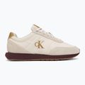 Мъжки обувки Calvin Klein YM0YM01361 Retro Runner Ess Mix Mat white swan/tofu/amber gold 2