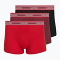 Мъжки боксерки Calvin Klein LV00NB4615 Trunk black/established red/goji berry