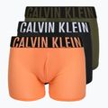 Мъжки боксерки Calvin Klein LV00NB4665 Boxer Brief black/olive night/orange frosting