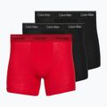 Мъжки боксерки Calvin Klein LV00NB4576 Boxer Brief black/goji berry/black