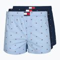 Мъжки боксерки Tommy Hilfiger Woven Boxer Print 3 pack chambray flag/carb navy/c navy flag