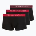 Мъжки боксерки Tommy Hilfiger Trunk WB 3 pack medium red/rasp juice/burgundy