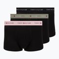 Мъжки боксерки Tommy Hilfiger Trunk WB 3 pack utility sage/black/bonita pink