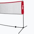 Мрежа за тенис на корт Wilson Starter Ez Tennis Net 6.1 м черно/червено 2