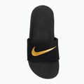 Детски чехли Nike Kawa black/metallic gold 5