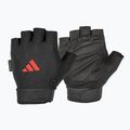 adidas Essential Регулируеми тренировъчни ръкавици черно/червено