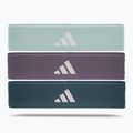adidas Resistance Band гумен комплект за упражнения 3 бр. зелен/виолетов/син