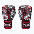Боксови ръкавици Twins Special Fancy FBGVL3-53 Skull red/black